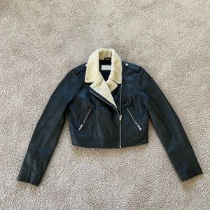 Urbancode London black leather jacket, UK12/US8